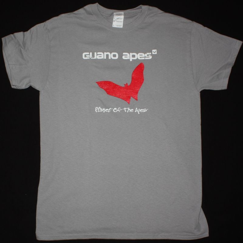 GUANO APES PLANET OF THE APES NEW LIGHT GREY T SHIRT