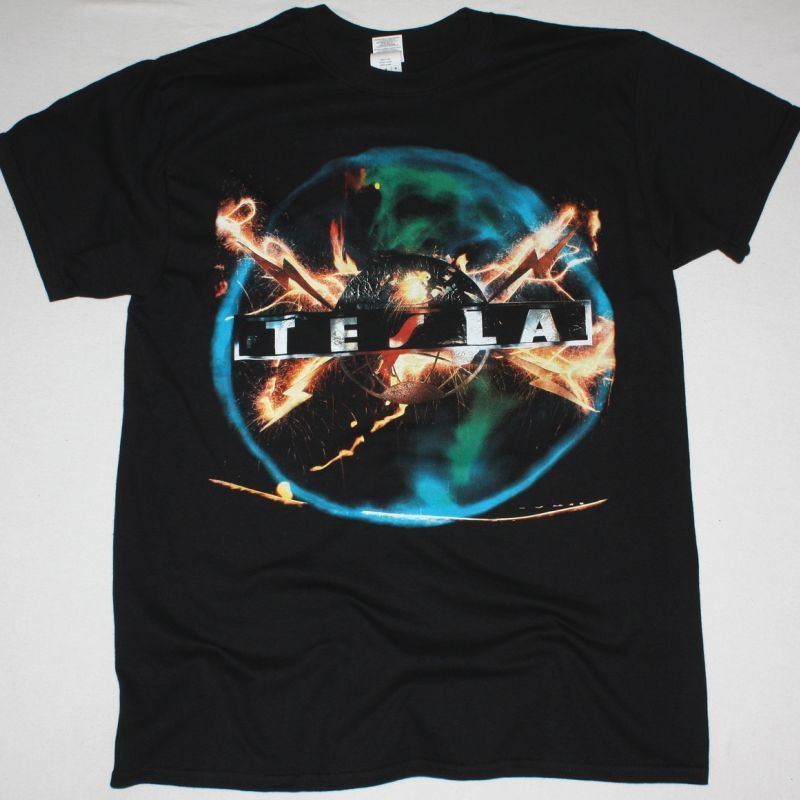 TESLA MECHANICAL RESONANCE NEW BLACK T-SHIRT