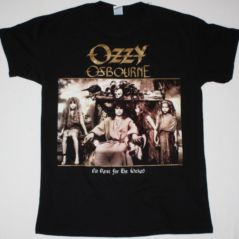 OZZY OSBOURNE NO REST FOR THE WICKED'88  S-XXL NEW BLACK T-SHIRT