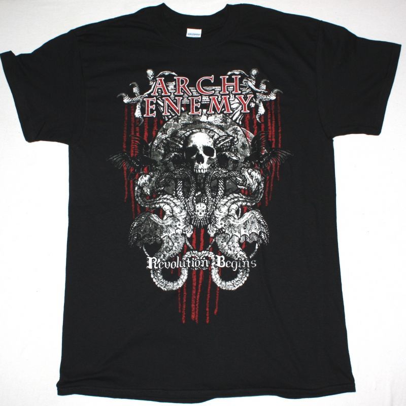 ARCH ENEMY REVOLUTION BEGINS NEW BLACK T-SHIRT