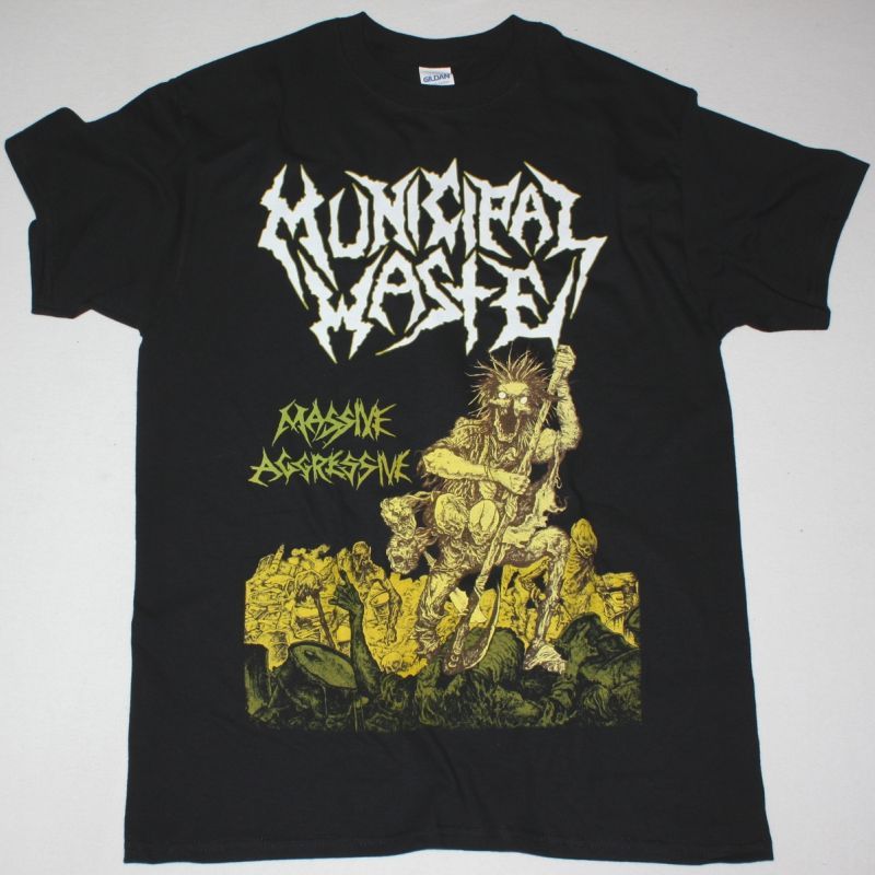 MUNICIPAL WASTE MASSIVE AGGRESSIVE 2009 NEW BLACK T-SHIRT