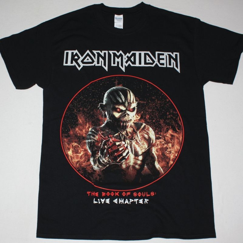IRON MAIDEN THE BOOK OF SOULS LIVE CHAPTER NEW BLACK T SHIRT