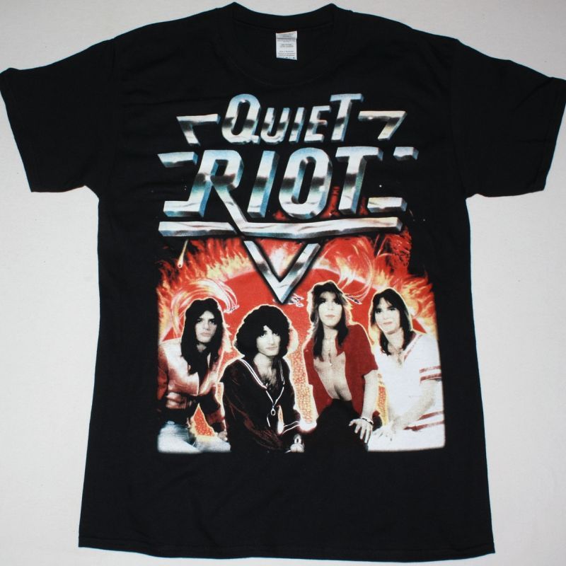 QUIET RIOT QUIET RIOT 1978 NEW BLACK T-SHIRT
