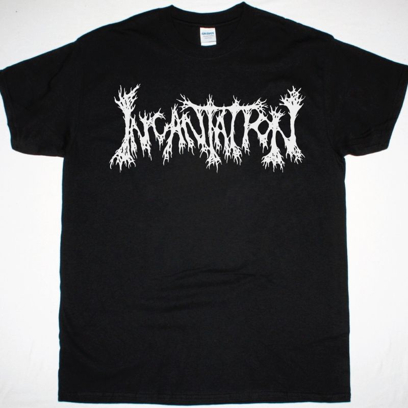 INCANTATION LOGO NEW BLACK T-SHIRT