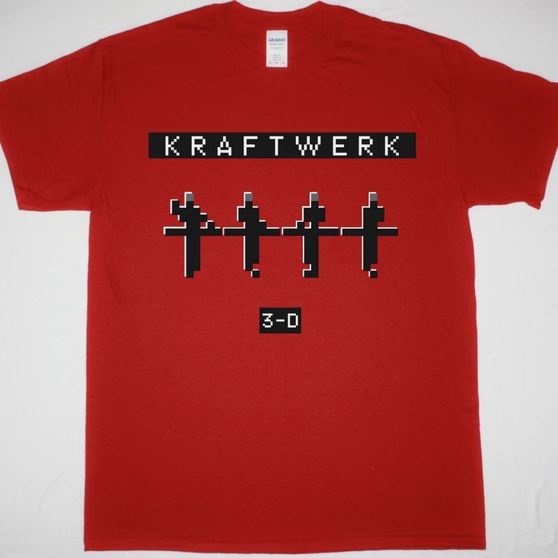 KRAFTWERK 3D CONCERTS NEW RED T-SHIRT