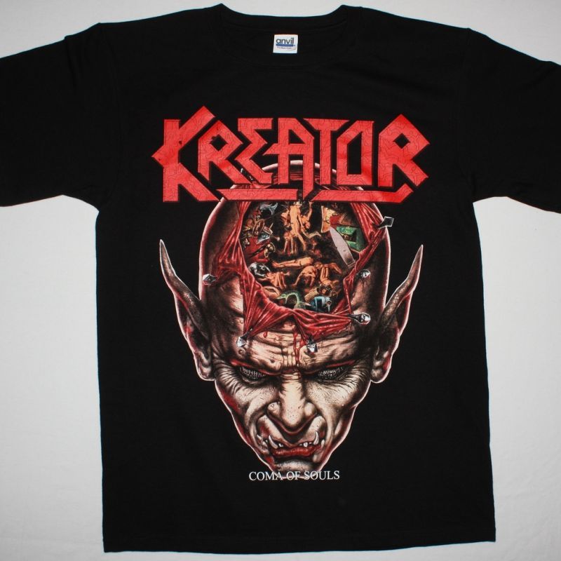 KREATOR COMA OF SOULS'90  NEW BLACK T-SHIRT