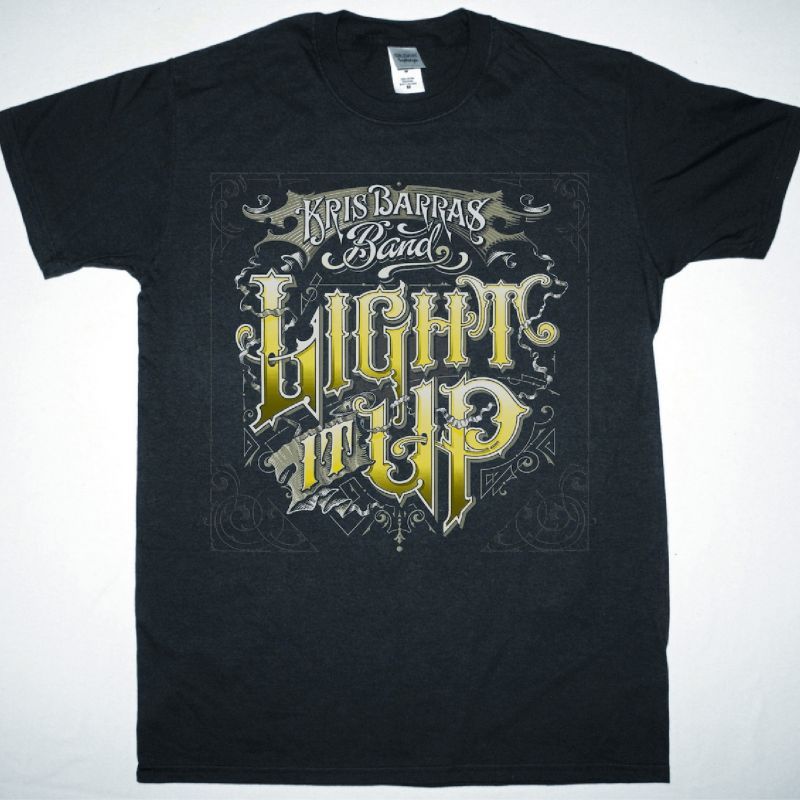 KRIS BARRAS BAND LIGHT IT UP NEW BLACK T-SHIRT
