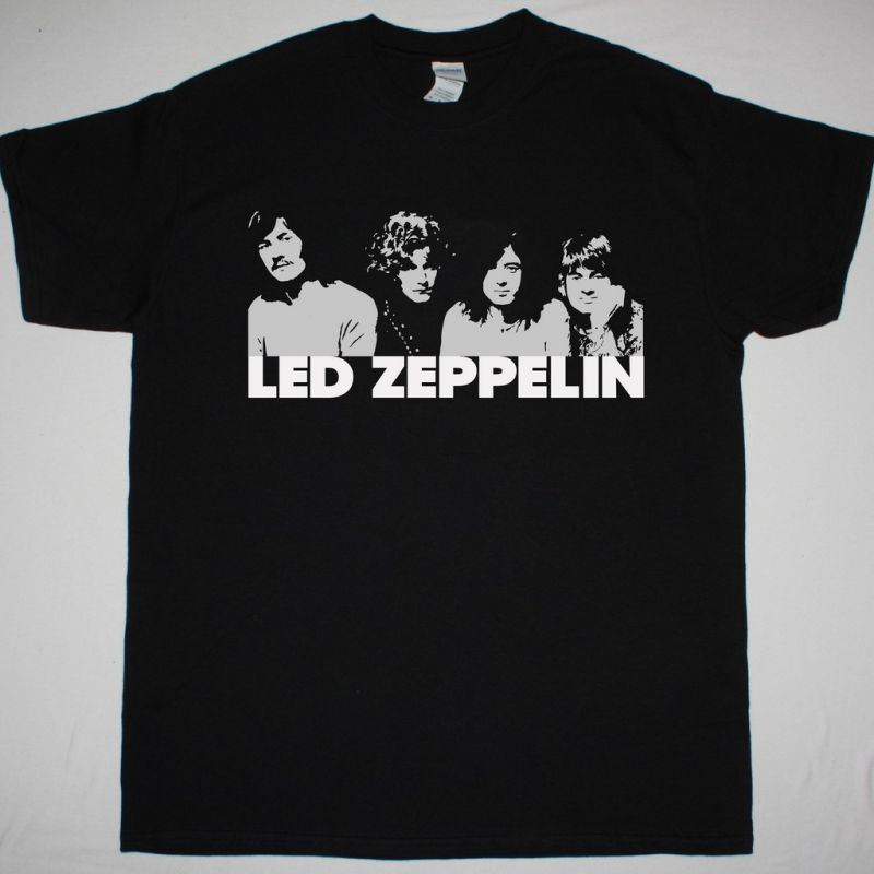 LED ZEPPELIN FIRST AMERICAN TOUR NEW BLACK T SHIRT