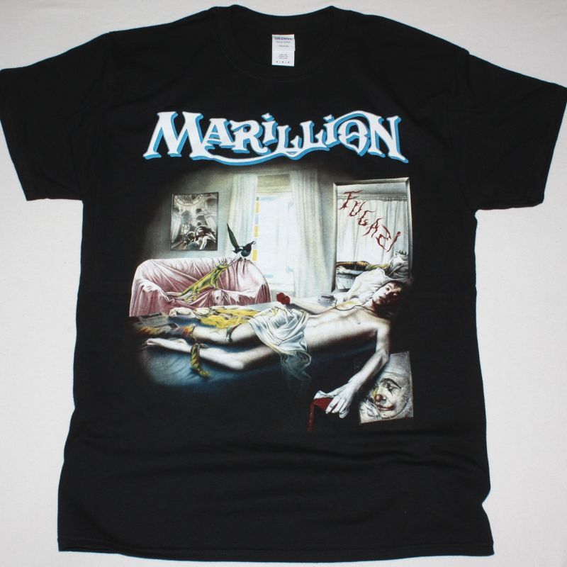MARILLION FUGAZI 1984 NEW BLACK T-SHIRT