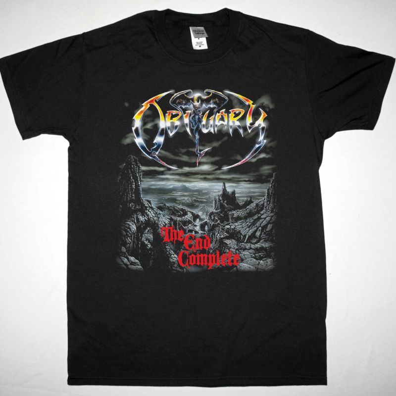 OBITUARY THE END COMPLETE NEW BLACK T-SHIRT
