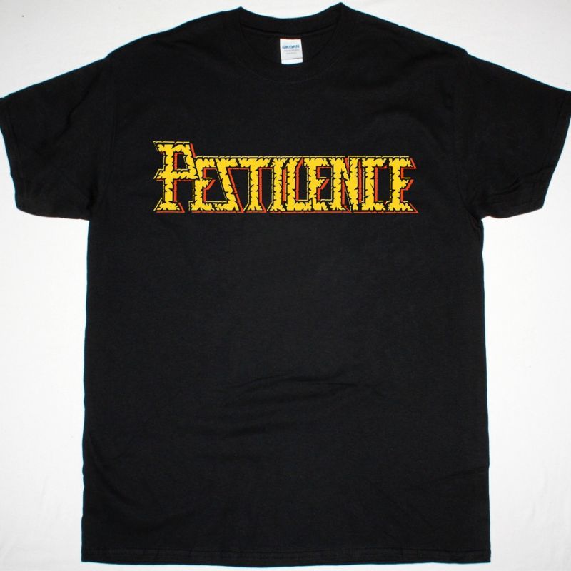 PESTILENCE LOGO NEW BLACK T-SHIRT