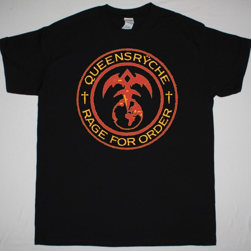QUEENSRYCHE RAGE FOR ORDER NEW BLACK T-SHIRT
