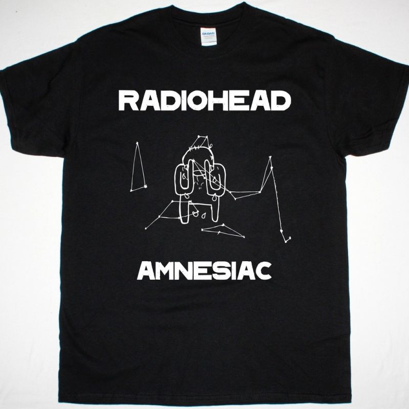 RADIOHEAD AMNESIAC NEW BLACK T-SHIRT