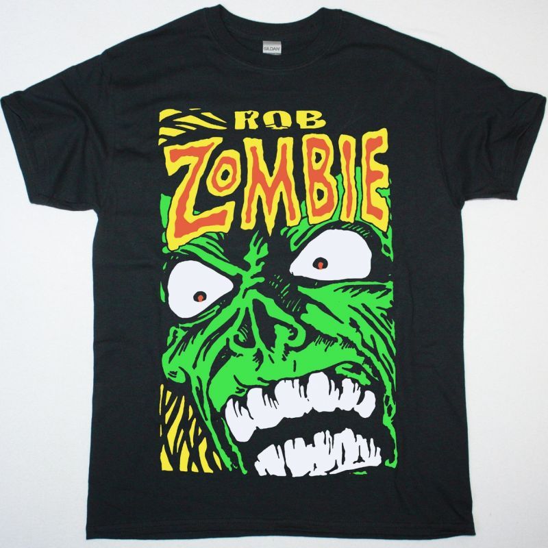 ROB ZOMBIE GREEN MONSTER NEW BLACK T SHIRT