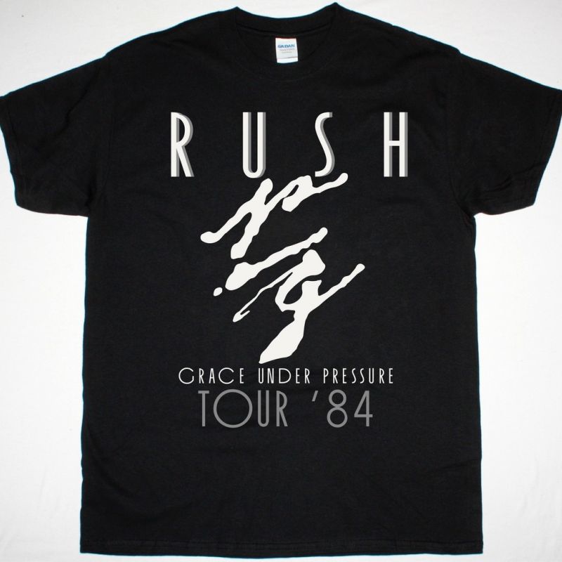 RUSH GRACE UNDER PRESSURE TOUR 84 NEW BLACK T-SHIRT