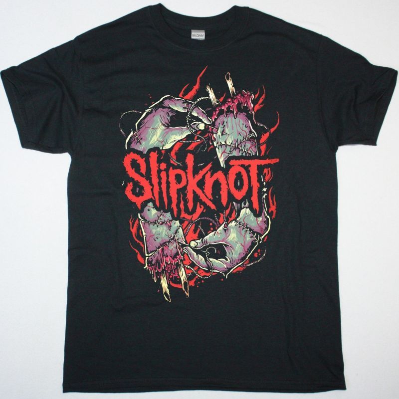 SLIPKNOT STITCH HANDS NEW BLACK T SHIRT