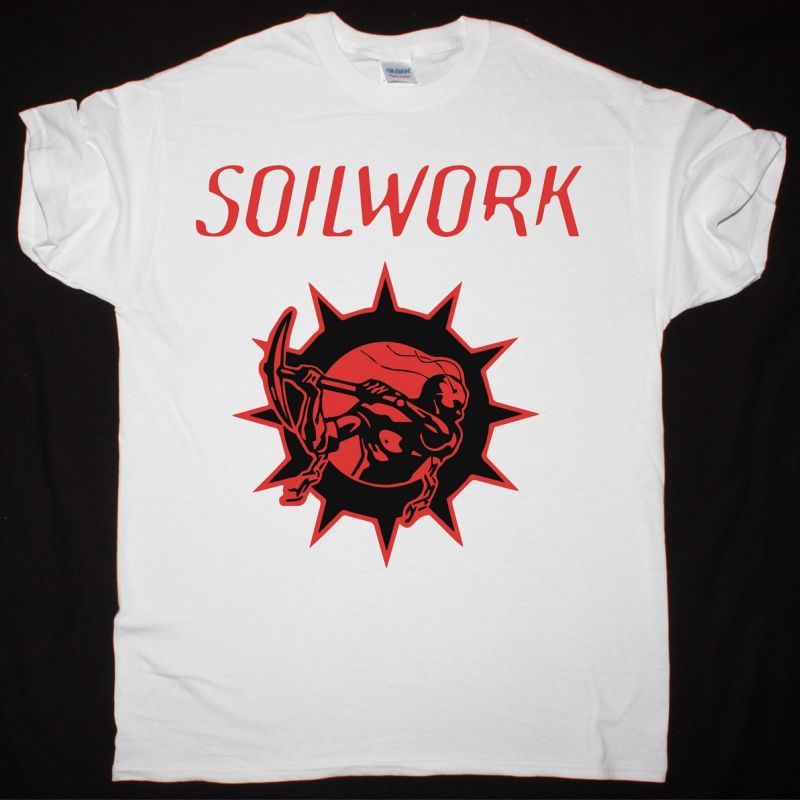 SOILWORK LOGO NEW WHITE T-SHIRT
