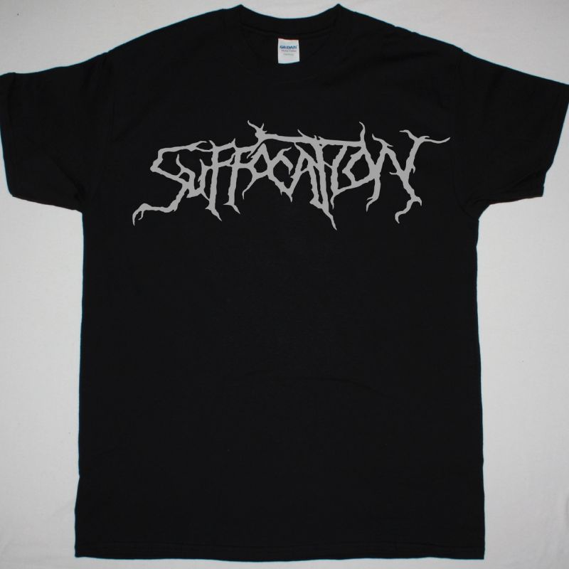 SUFFOCATION LOGO NEW BLACK T-SHIRT