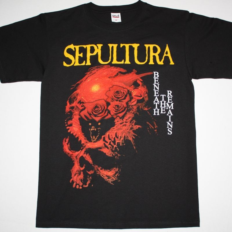 SEPULTURA BENEATH THE REMAINS'89  NEW BLACK T-SHIRT