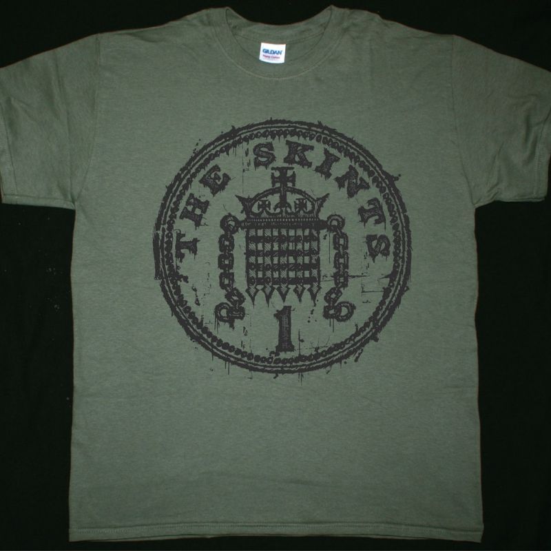 THE SKINTS COIN NEW MILITARY GREEN T-SHIRT