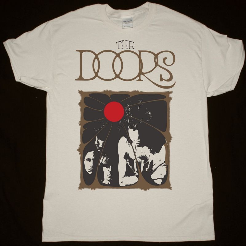 THE DOORS CONCERT POSTER NEW NATURAL T-SHIRT