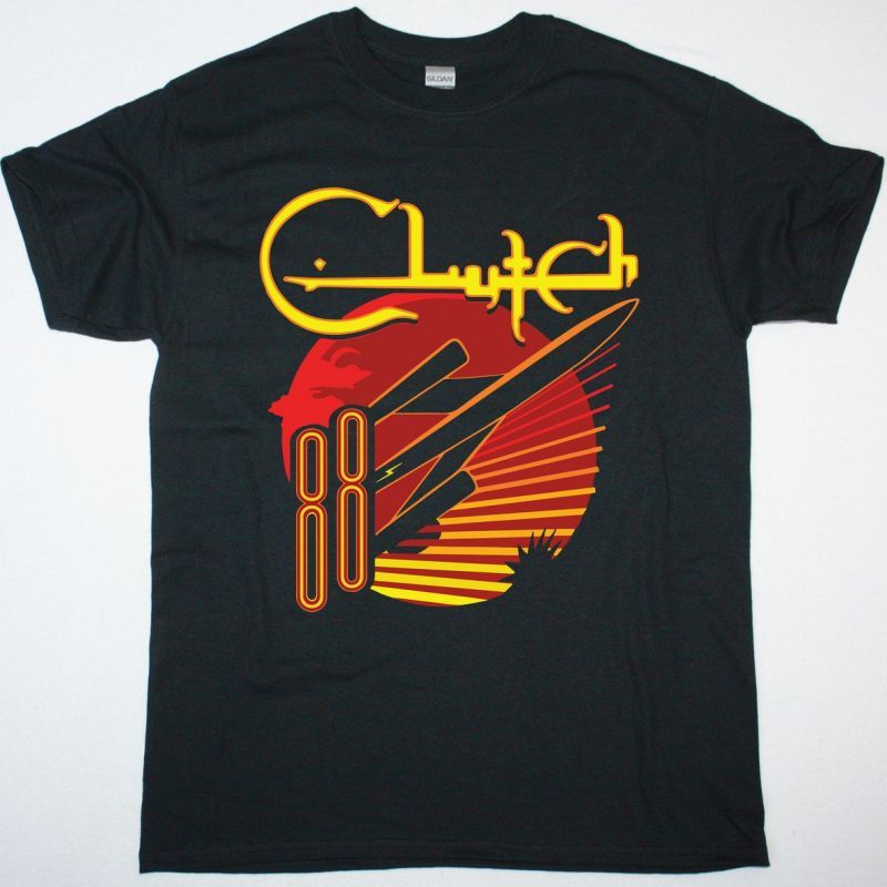 CLUTCH ROCKET88 NEW BLACK T-SHIRT