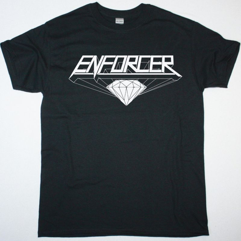 ENFORCER DIAMOND LOGO NEW BLACK T SHIRT