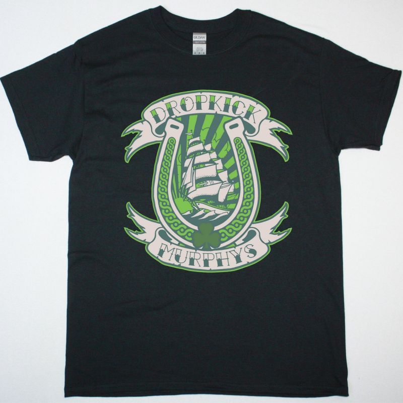 DROPKICK MURPHYS HORSESHOE NEW BLACK T SHIRT