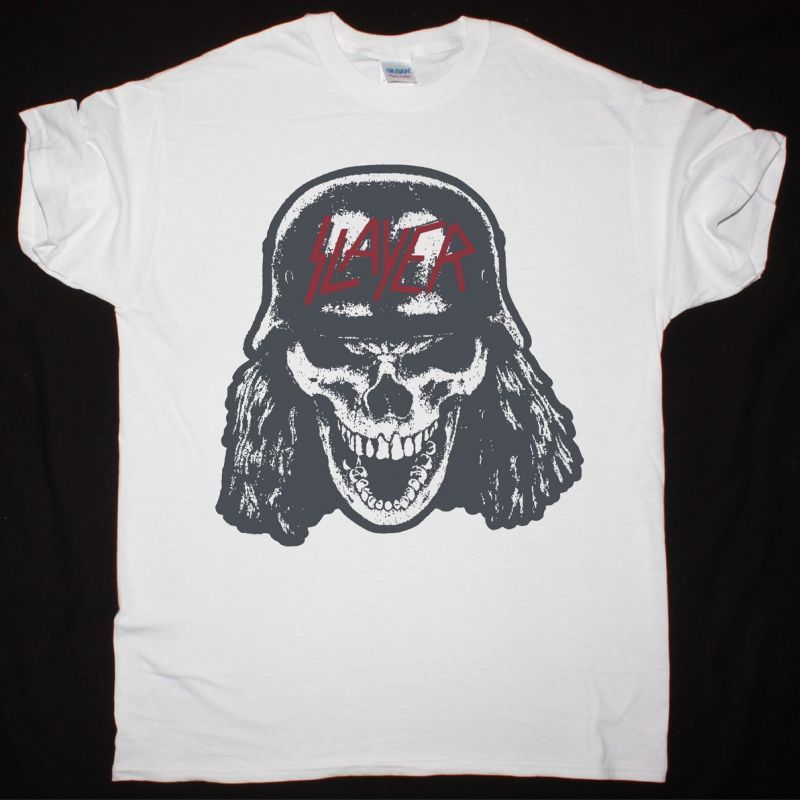 SLAYER GRAPHIC SKULL NEW WHITE T-SHIRT