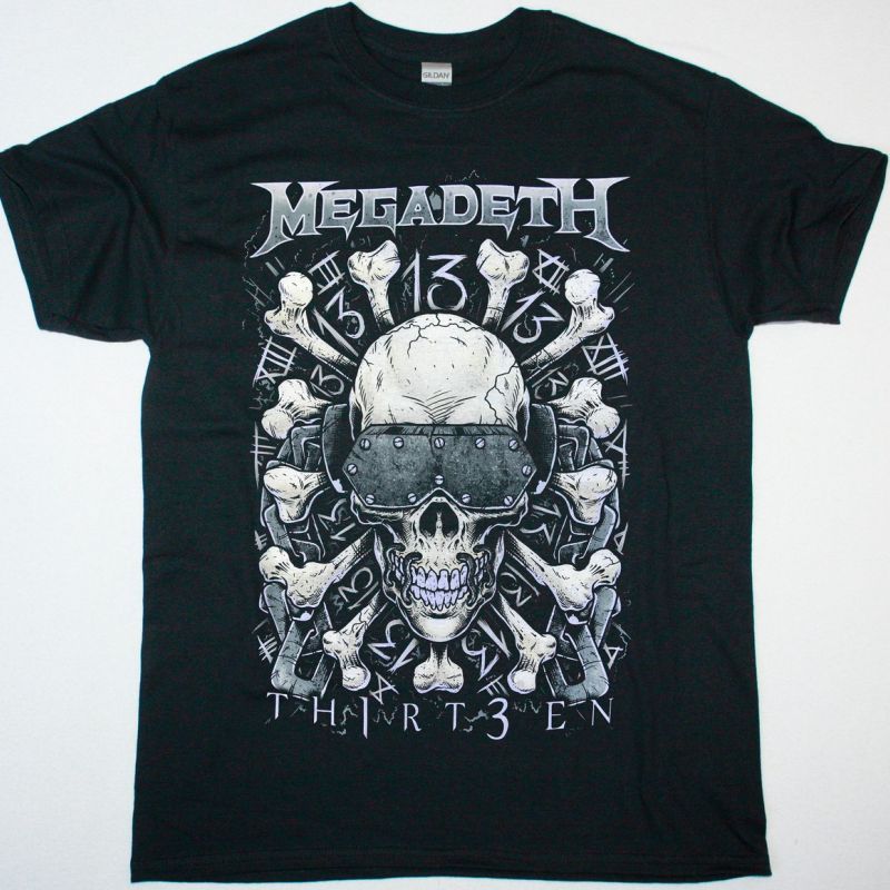 MEGADETH 13TEEN NEW BLACK T-SHIRT
