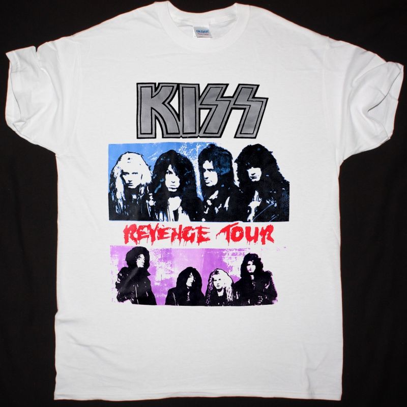 KISS REVENGE TOUR NEW WHITE T-SHIRT