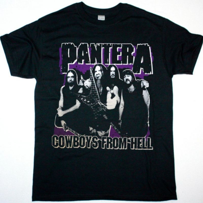 PANTERA BAND COWBOYS FROM HELL NEW BLACK T-SHIRT