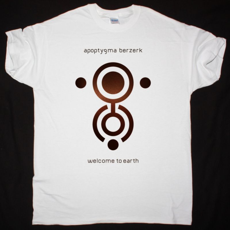 APOPTYGMA BERZERK WELCOME TO EARTH NEW WHITE T-SHIRT