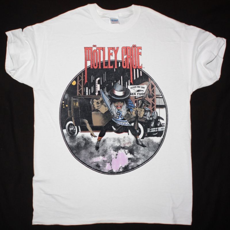 MOTLEY CRUE PAIN KILLERS NEW WHITE T-SHIRT