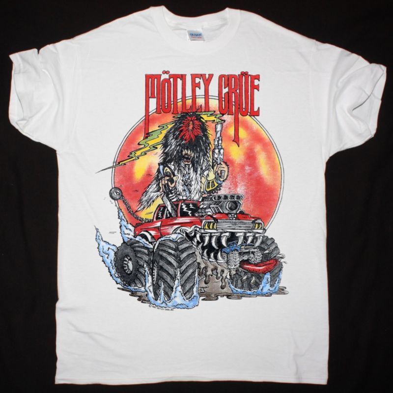 MOTLEY CRUE WRECKING CRUE NEW WHITE T-SHIRT