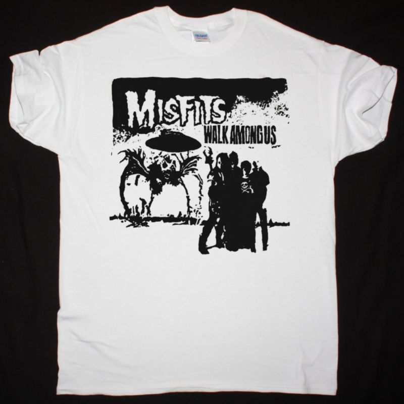 MISFITS WALK AMONG US VINTAGE NEW WHITE T-SHIRT