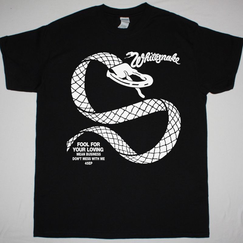 WHITESNAKE FOOL FOR YOUR LOVING NEW BLACK T-SHIRT