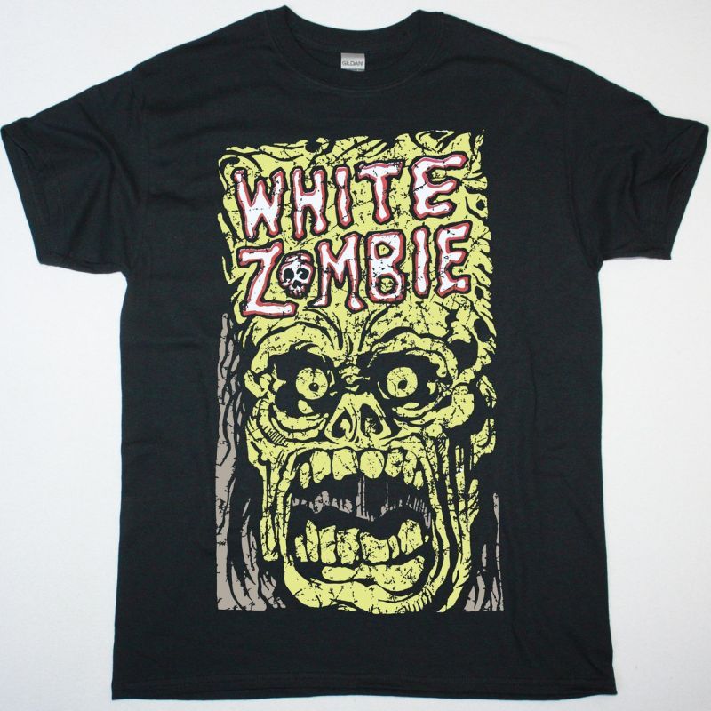 WHITE ZOMBIE MONSTER YELL NEW BLACK T SHIRT