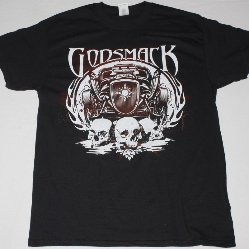 GODSMACK 1000HP HOT ROD NEW BLACK T SHIRT