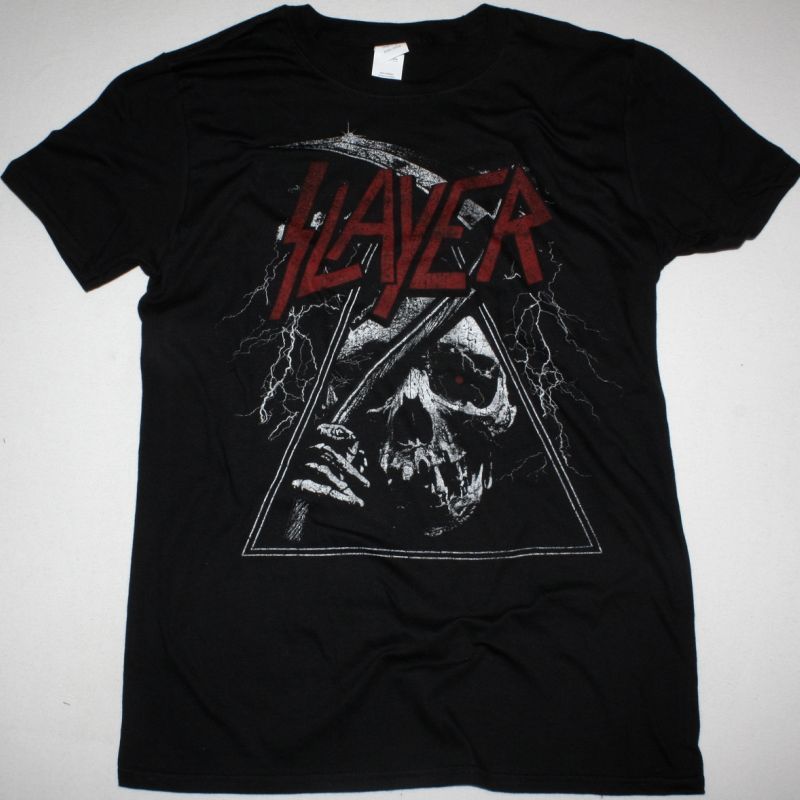 SLAYER TRIANGLE REAPER NEW BLACK T SHIRT