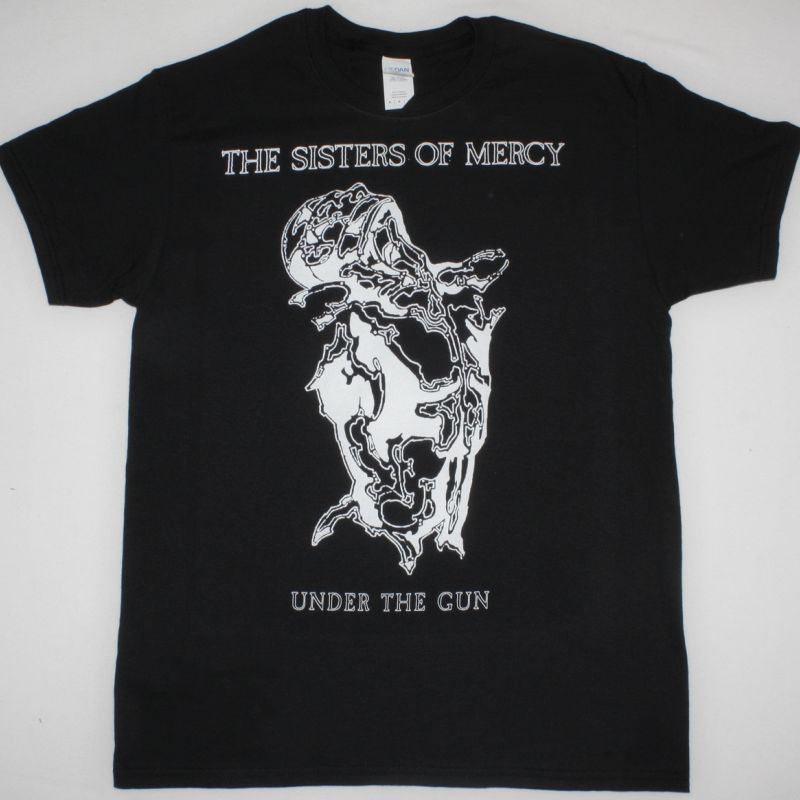 THE SISTERS OF MERCY UNDER THE GUN  NEW BLACK T-SHIRT