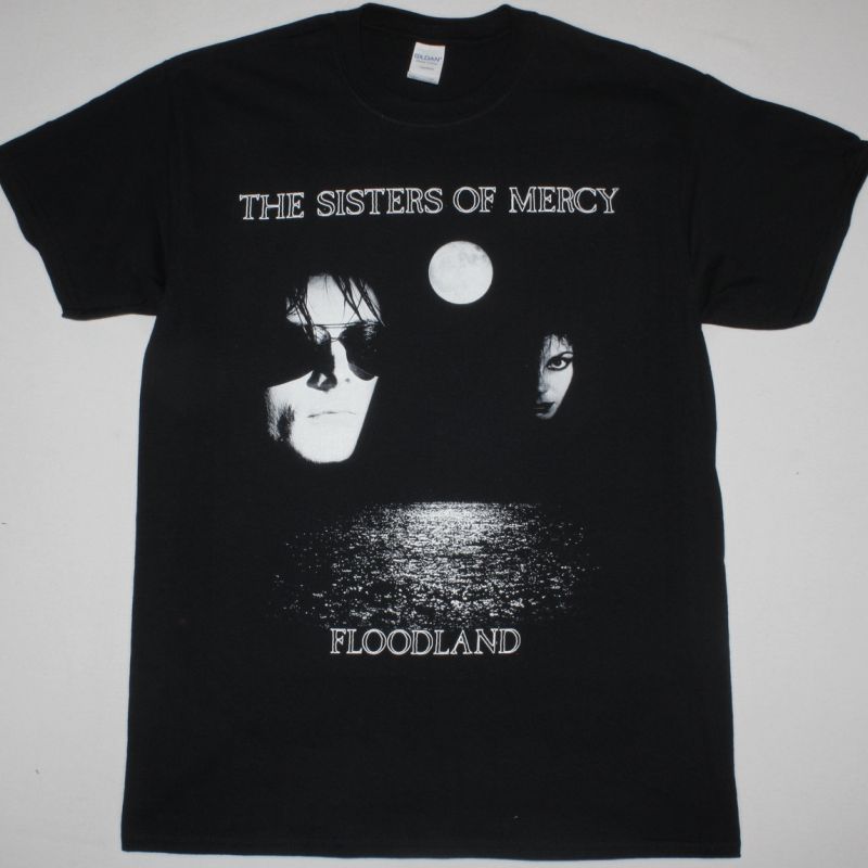 THE SISTERS OF MERCY FLOODLAND  NEW BLACK T-SHIRT