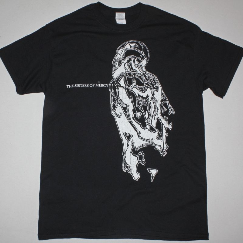 THE SISTERS OF MERCY OVERBOMBING NEW BLACK T-SHIRT