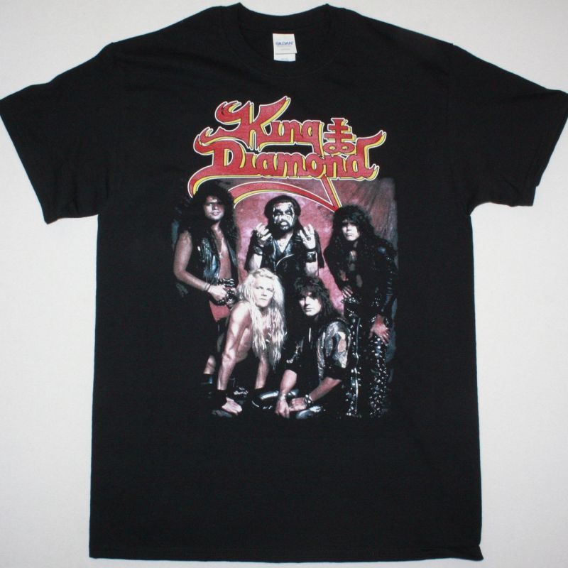 KING DIAMOND BAND NEW BLACK T-SHIRT