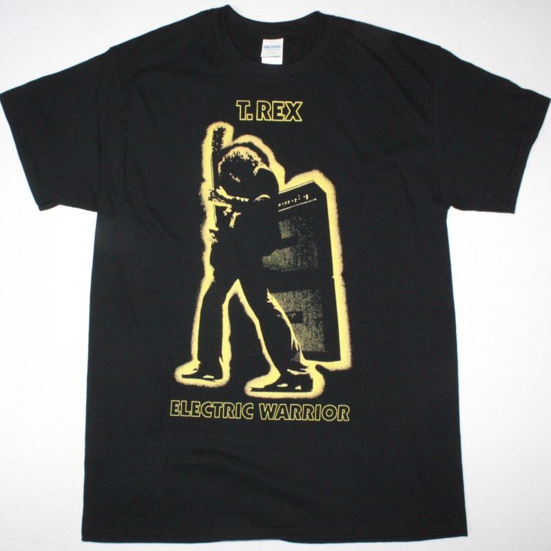 T REX ELECTRIC WARRIOR NEW BLACK T-SHIRT