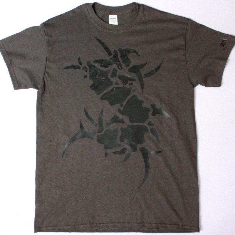 SEPULTURA LOGO GREY NEW GREY CHARCOAL T-SHIRT