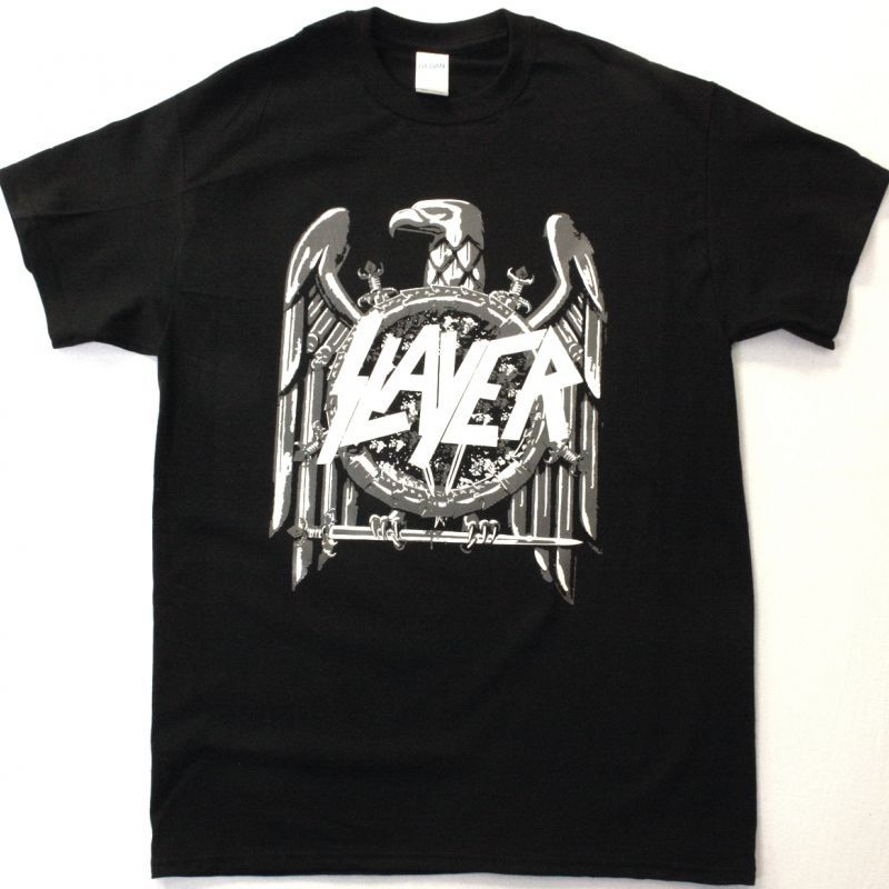 SLAYER LOGO EAGLE NEW BLACK T SHIRT
