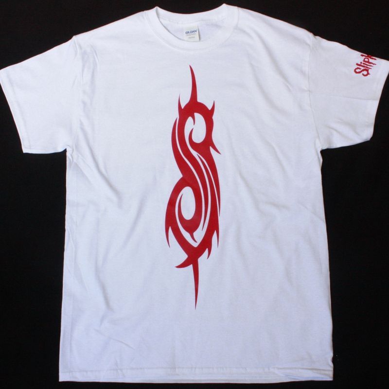 SLIPKNOT SYMBOL NEW WHITE T-SHIRT