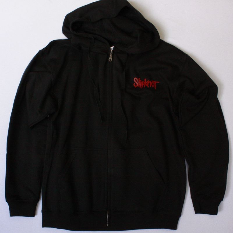SLIPKNOT LOGO NEW BLACK ZIPPED HOODIE