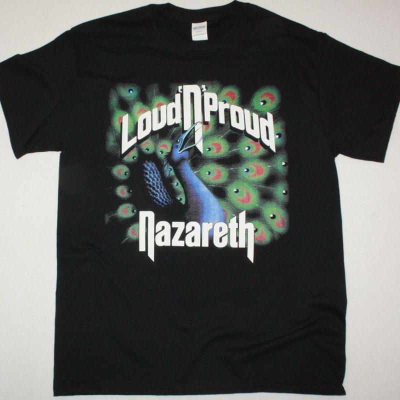 NAZARETH LOUD N PROUD 1974  NEW BLACK T SHIRT
